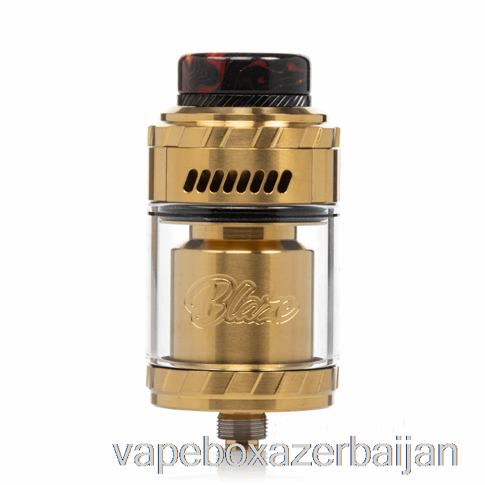 Vape Smoke Thunderhead Creations Blaze Solo 25mm RTA Gold